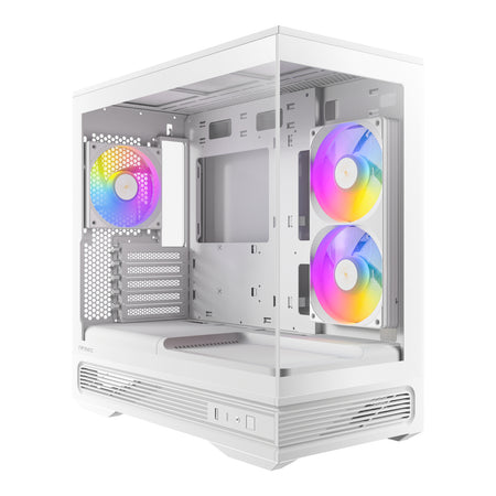 Image 1 for Antec C2M ARGB Compact Micro-ATX Gaming Chassis - White