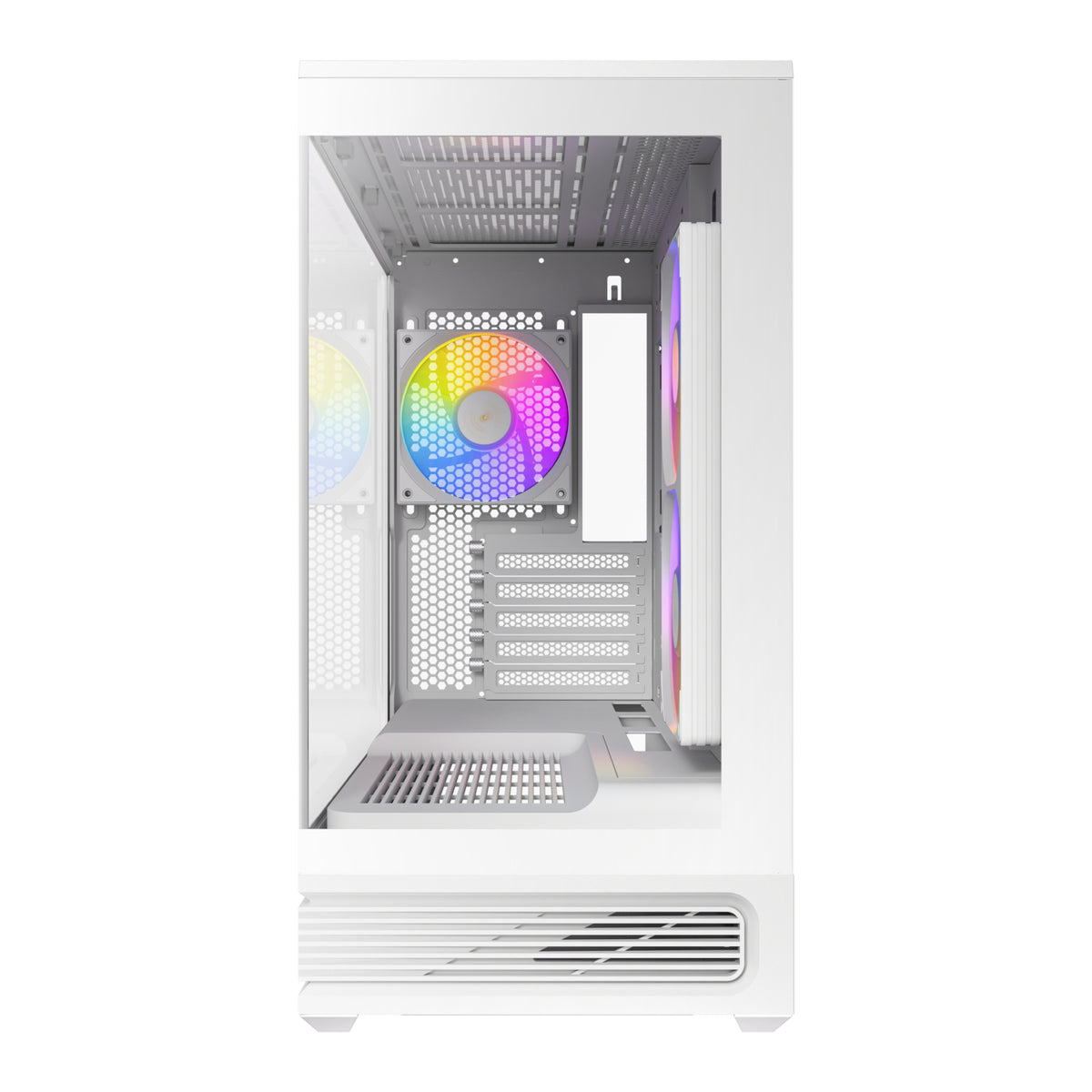 Image 2 for Antec C2M ARGB Compact Micro-ATX Gaming Chassis - White