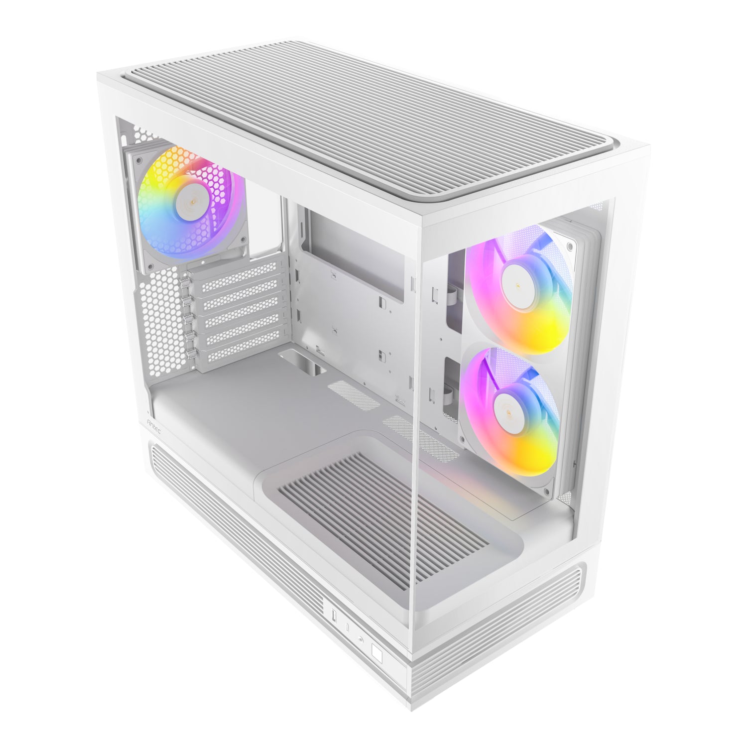 Image 4 for Antec C2M ARGB Compact Micro-ATX Gaming Chassis - White