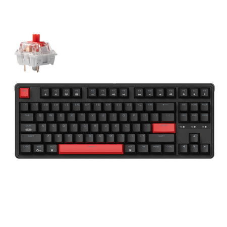 Image 1 for Keychron C3 Pro QMK/VIA Wired Mechanical Keyboard (80% Layout, Red Switches, ABS Keycaps)