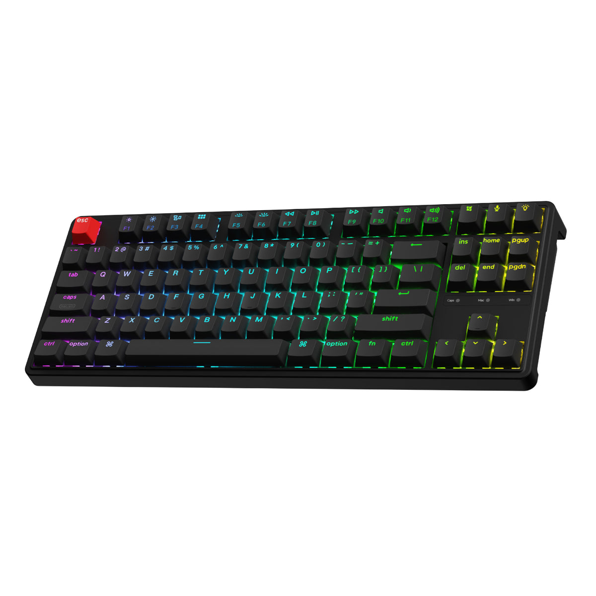 Image 3 for Keychron C3 Pro 8K QMK RGB Wired Mechanical Keyboard (80% Layout, Red Super Switch Hot-Swappable)