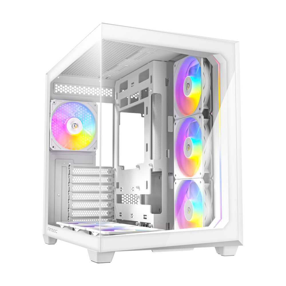 Image 1 for Antec C5 ARGB ATX DUAL Mid Tower Gaming Chassis – White