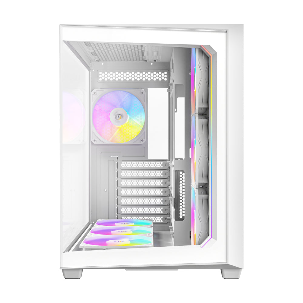 Image 3 for Antec C5 ARGB ATX DUAL Mid Tower Gaming Chassis – White