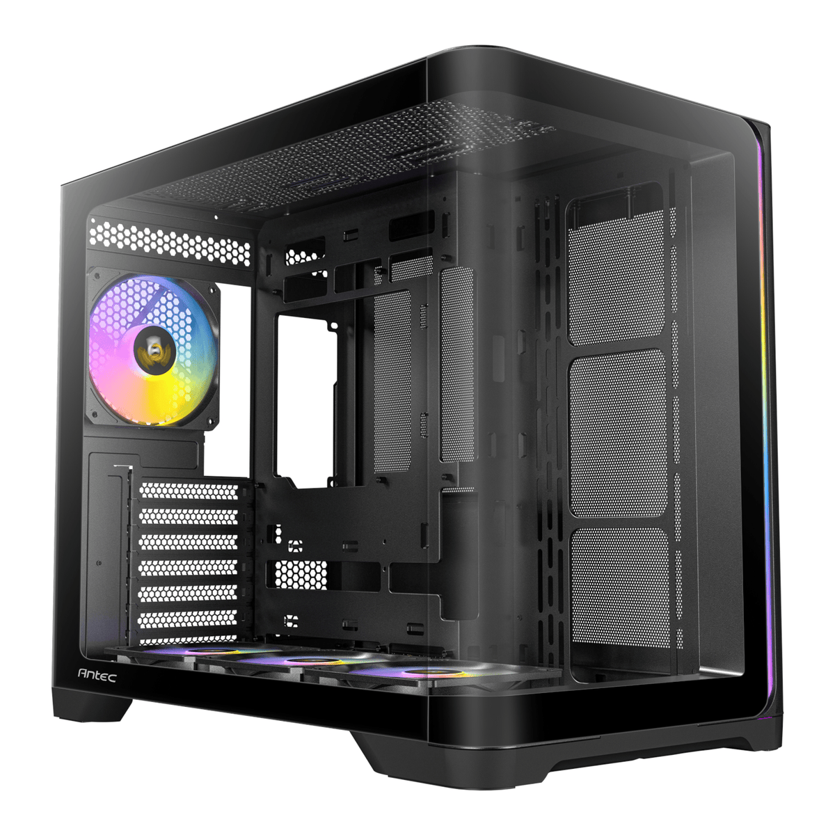Image 1 for Antec C5 CURVED ARGB ATX | Micro-ATX | ITX ARGB Dual Chamber Mid-Tower Gaming Chassis - Black