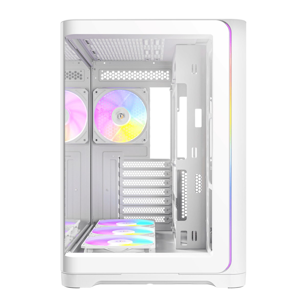 Image 2 for Antec C5 CURVED ARGB ATX | Micro-ATX | ITX ARGB Dual Chamber Mid-Tower Gaming Chassis - White