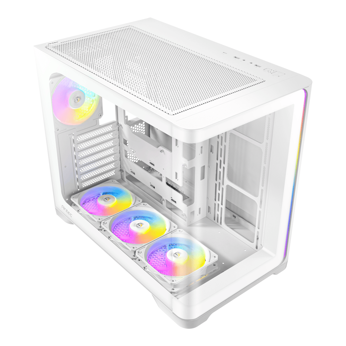 Image 4 for Antec C5 CURVED ARGB ATX | Micro-ATX | ITX ARGB Dual Chamber Mid-Tower Gaming Chassis - White