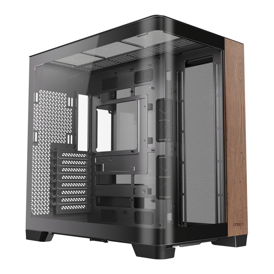 Image 1 for Antec C8 Curved Wood E-ATX | ATX | Micro-ATX | ITX Dual Chamber Gaming Chassis - Black
