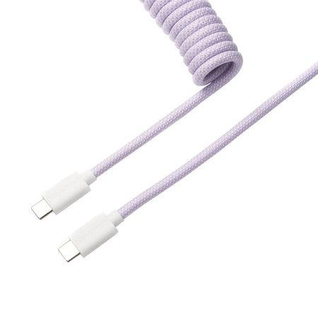 Image 1 for Keychron Coiled Aviator Cable - Light Purple/Straight
