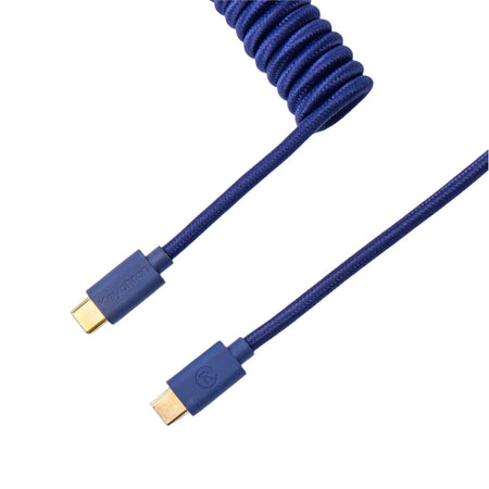 Image 1 for Keychron Coiled Aviator Blue Cable