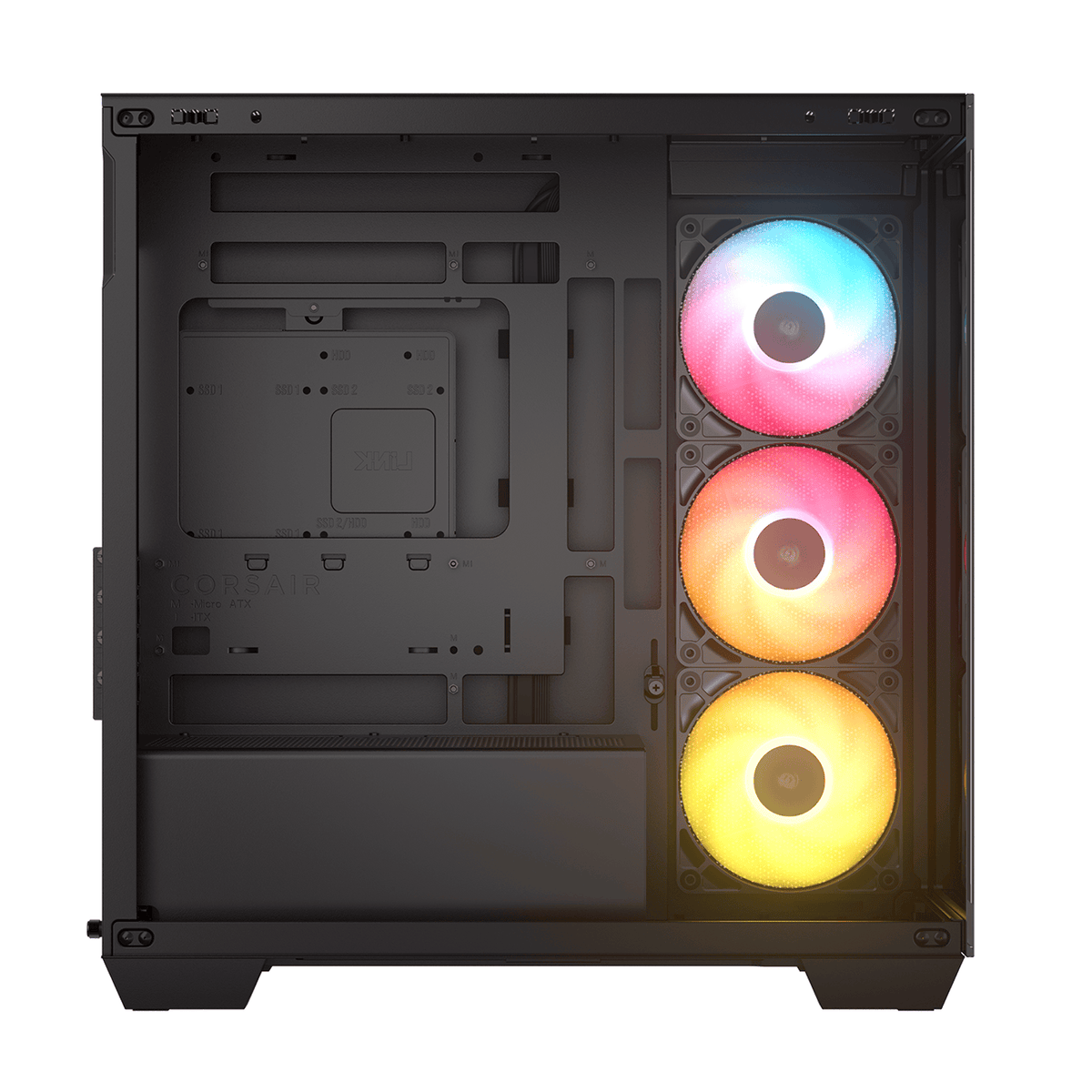 Image 3 for Corsair 2800X RS-R ARGB Micro-ATX PC Case - Black