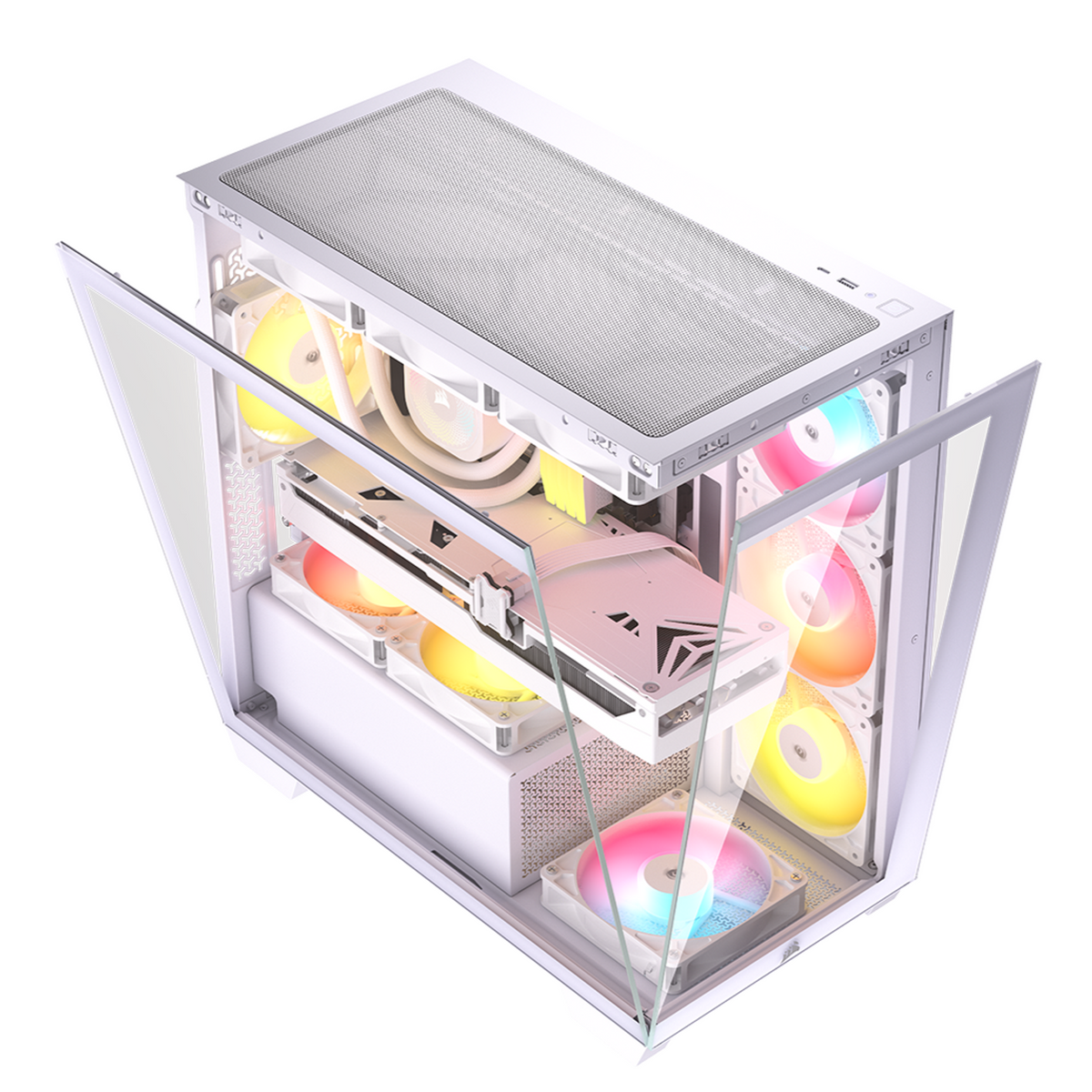 Image 4 for Corsair 2800X RS-R ARGB Micro-ATX PC Case – White