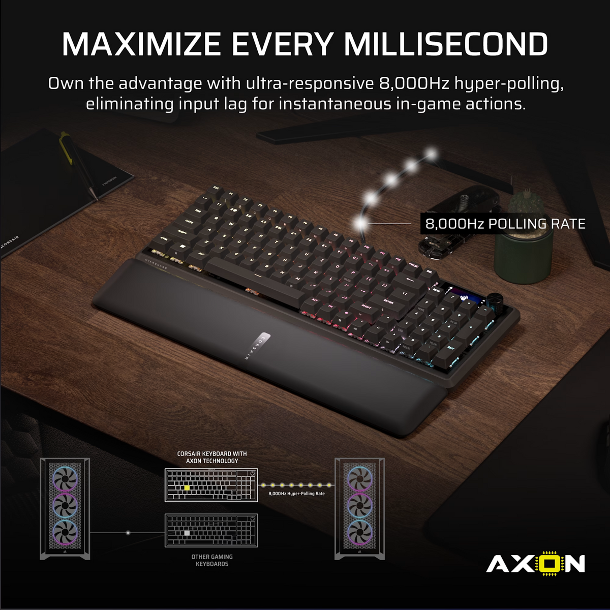 Image 3 for Corsair VANGUARD 96 Mechanical Gaming Keyboard, CORSAIR MLX Plasma - Black