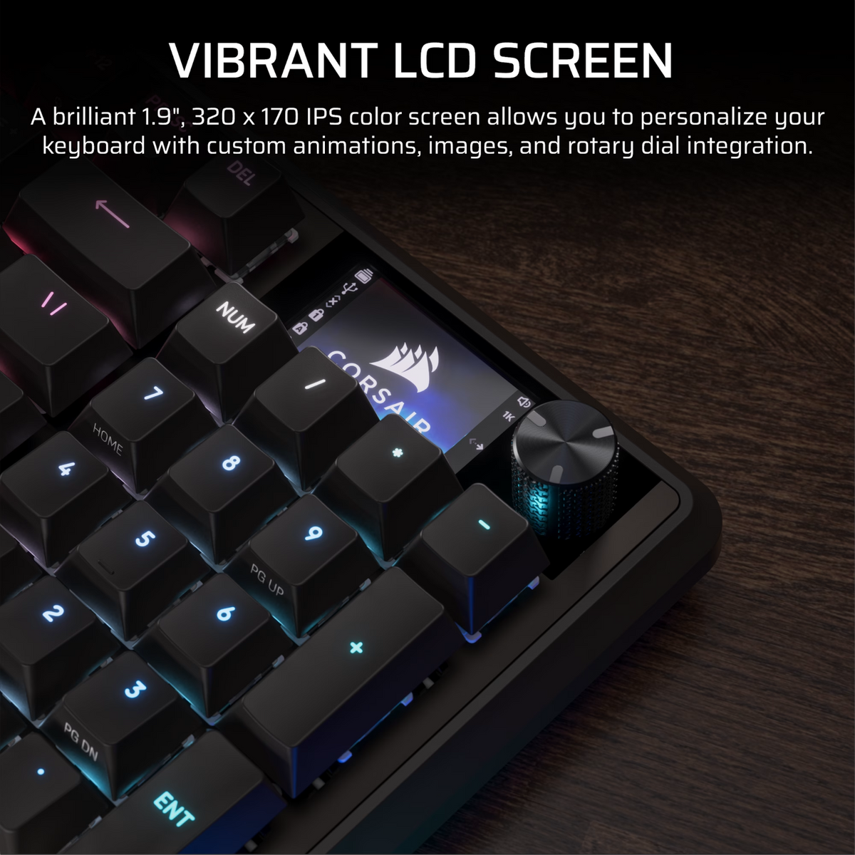 Image 4 for Corsair VANGUARD 96 Mechanical Gaming Keyboard, CORSAIR MLX Plasma - Black