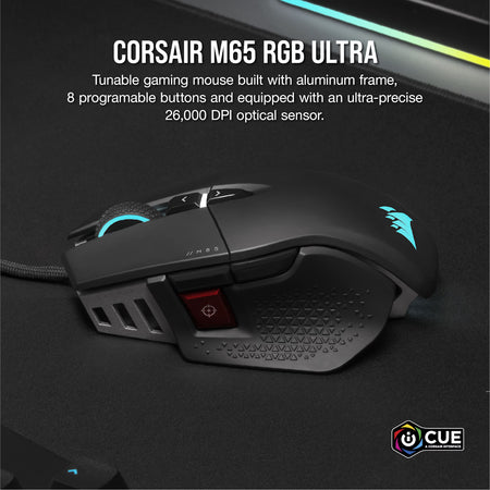 Image 5 for Corsair M65 RGB ULTRA Tunable FPS 26000 DPI Gaming Mouse - Black