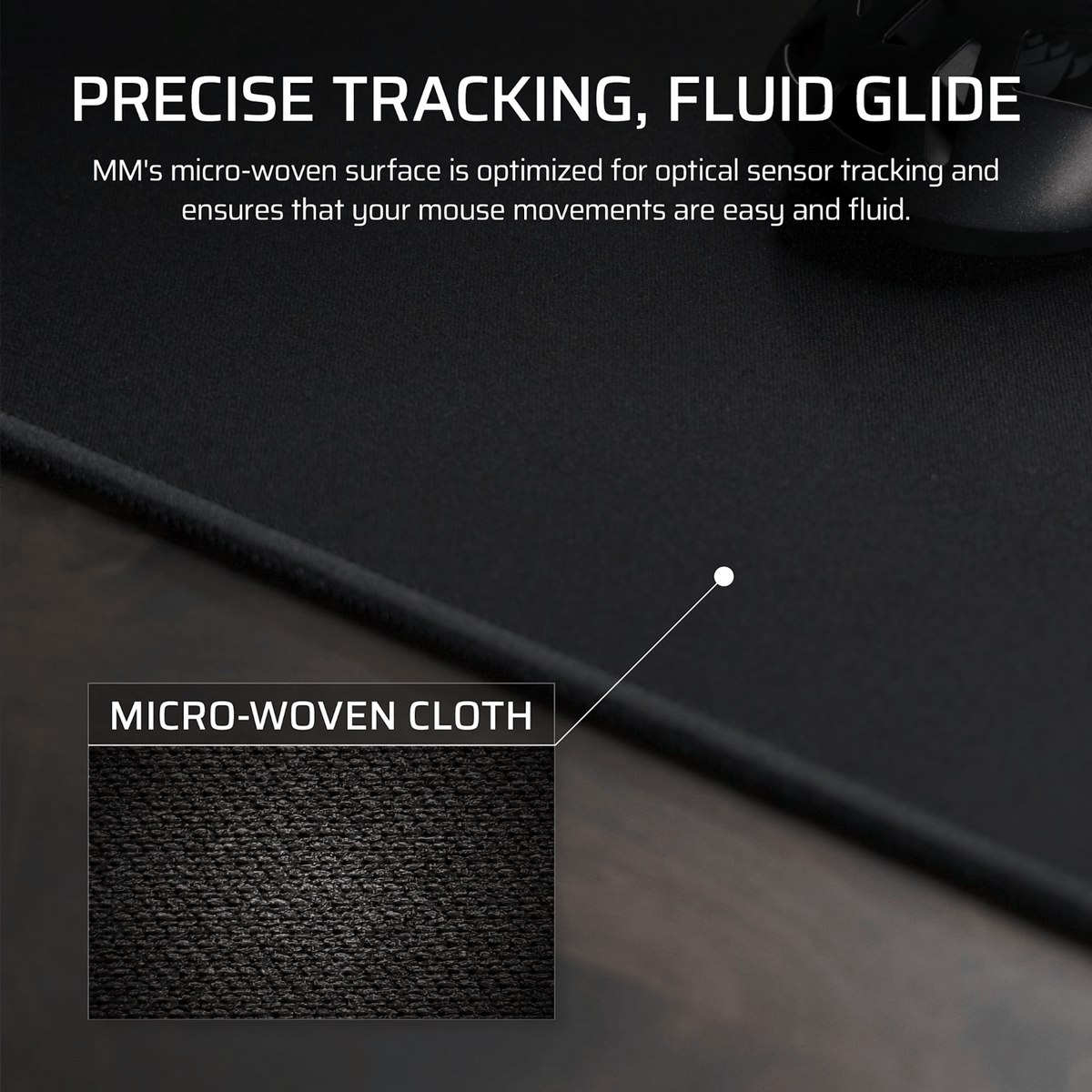 Image 5 for Corsair MM Anti-fray Cloth Gaming Mouse Pad XL - Black