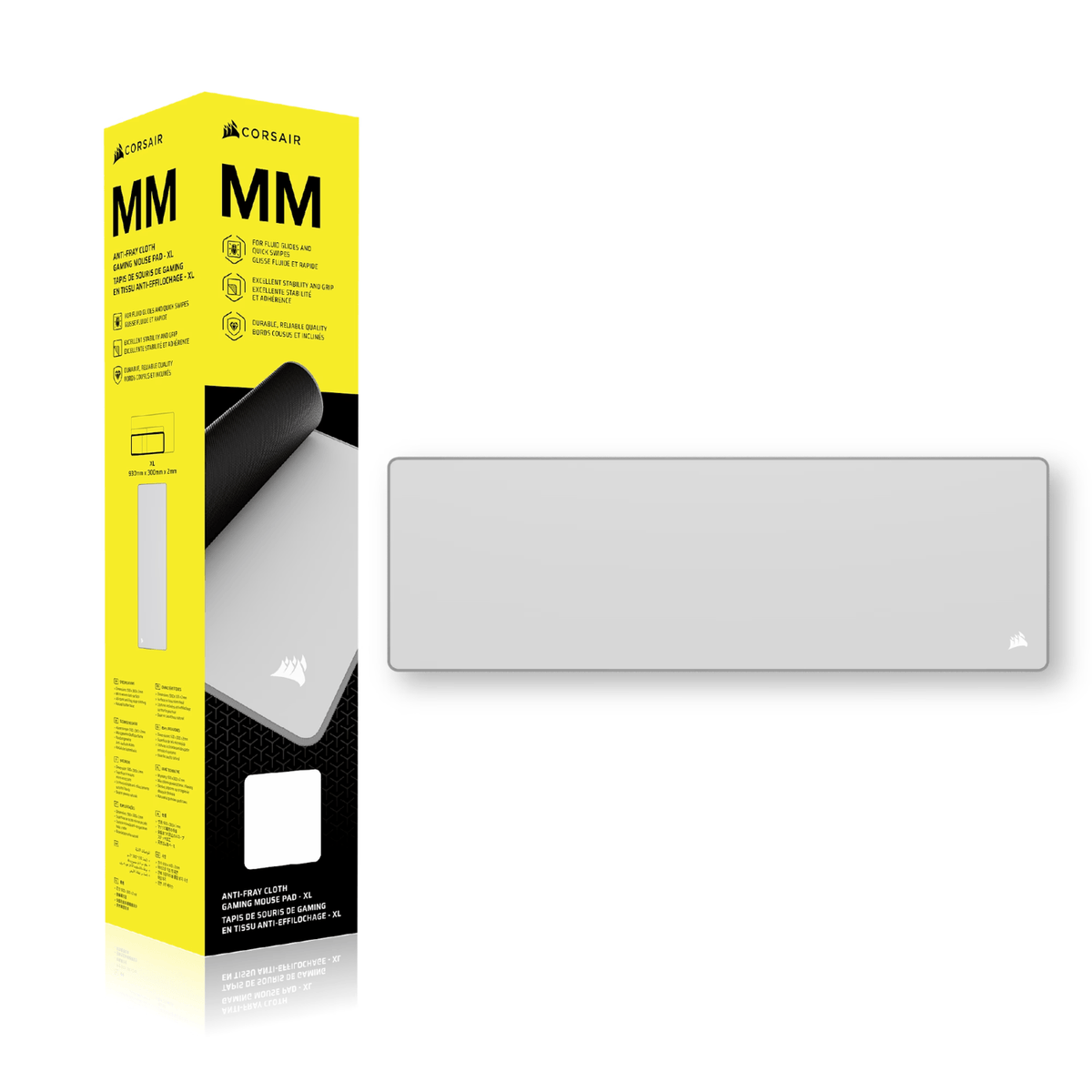 Image 6 for Corsair MM Anti-fray Cloth Gaming Mouse Pad XL - Gray