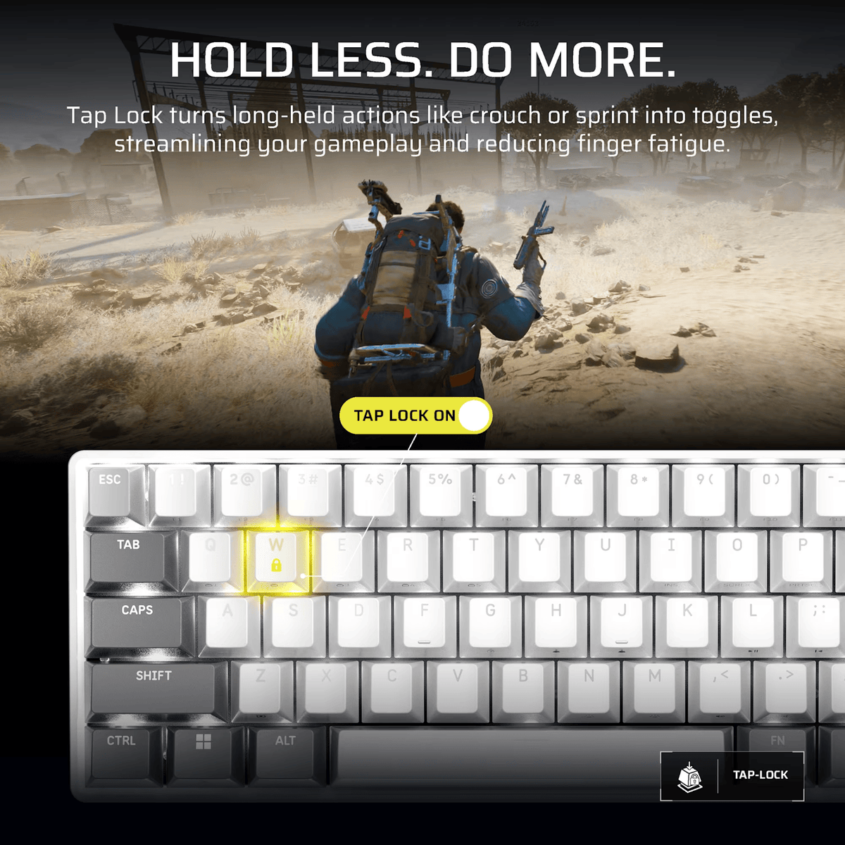Image 5 for Corsair CLIPPER PRO MINI 60 Hall Effect Gaming Keyboard – White