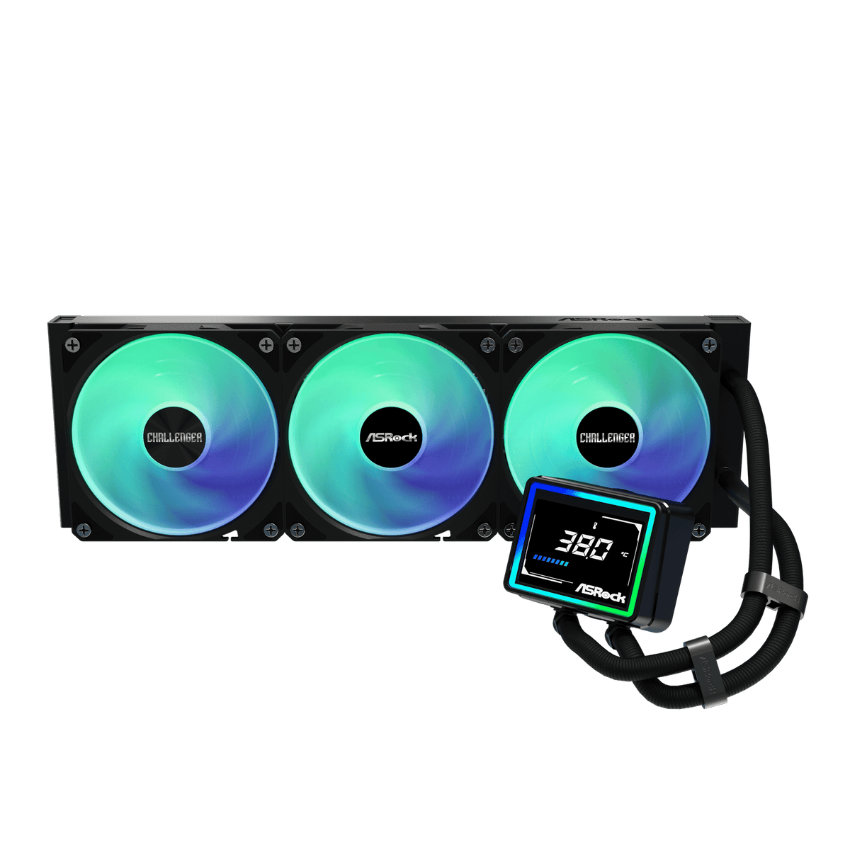 Image 2 for ASRock Challenger 360 Digital AIO Liquid Cooler - Black