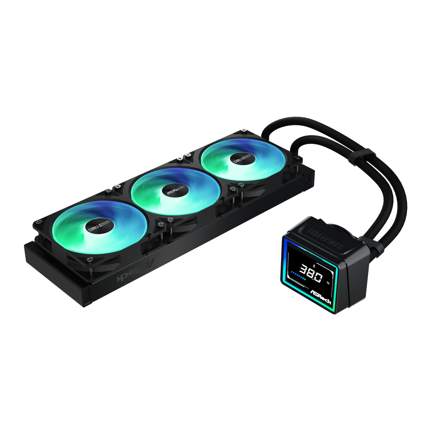 Image 6 for ASRock Challenger 360 Digital AIO Liquid Cooler - Black