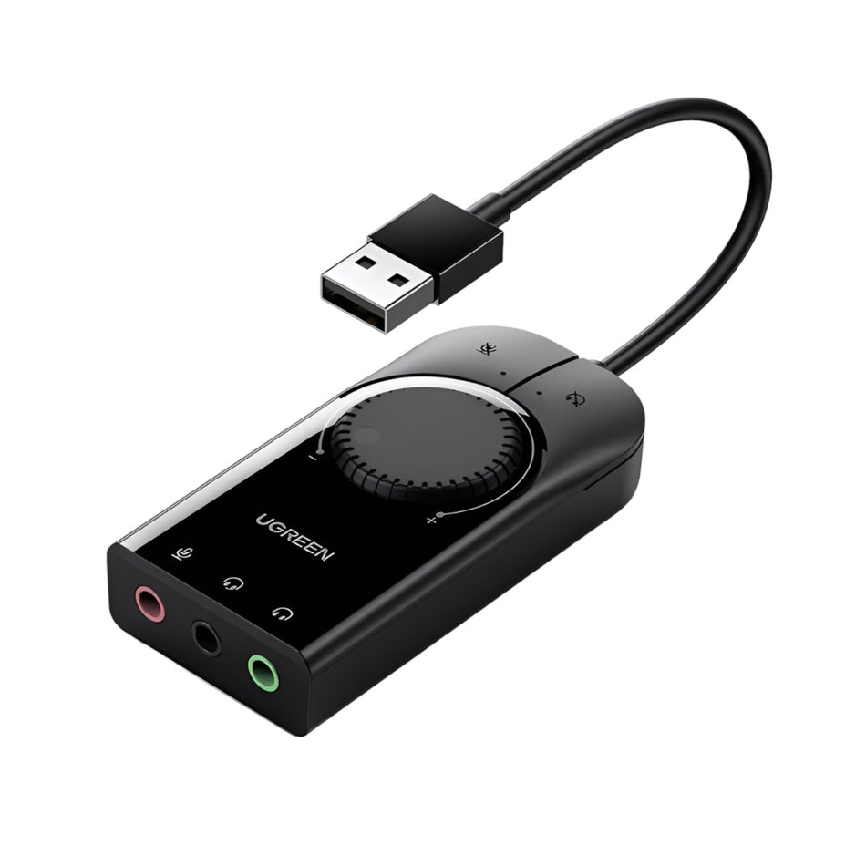 Image 2 for UGREEN CM129-40964 USB-A to 3.5mm External Stereo Sound Adapter - Black