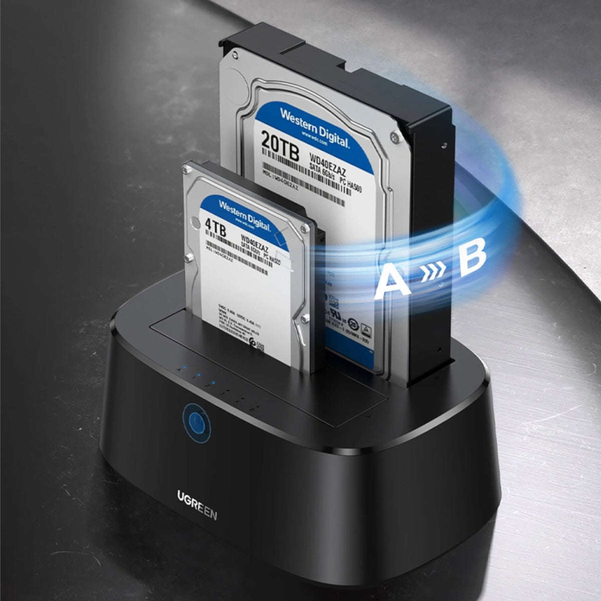 Image 2 for UGREEN CM198 3.5/2.5 inch SATA HDD/SDD USB3.0 Docking Station