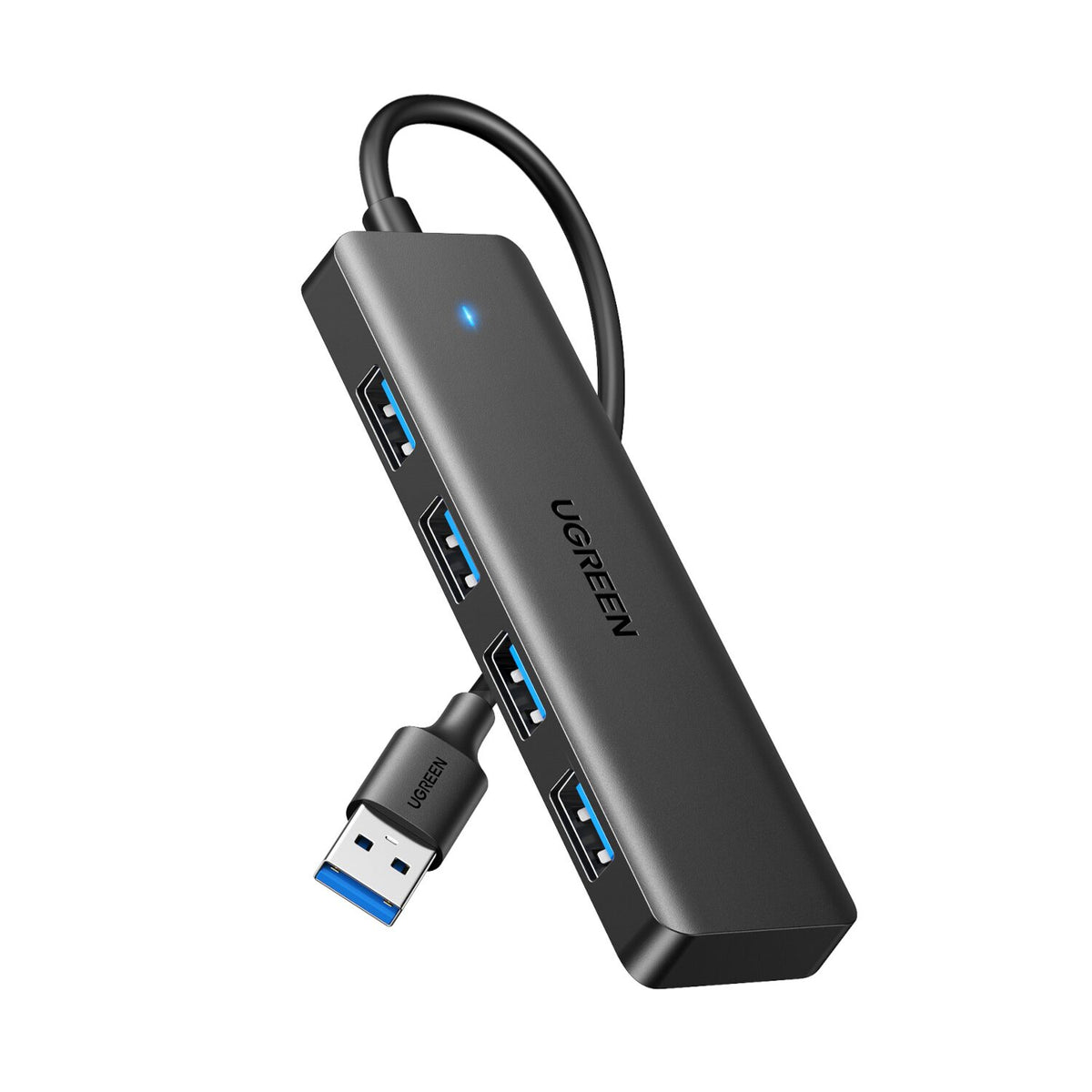 Image 1 for UGREEN 4-in-1 USB 3.0 Hub - High-Speed 5Gbps Data Transfer - Grey