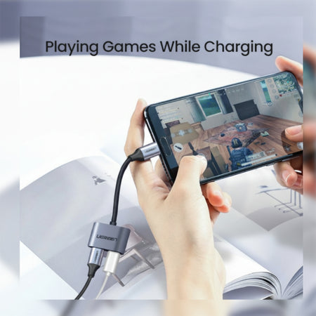Image 4 for UGREEN USB Type-C Dual Audio and Charging Adapter (15W PD, 2-in-1 Splitter)