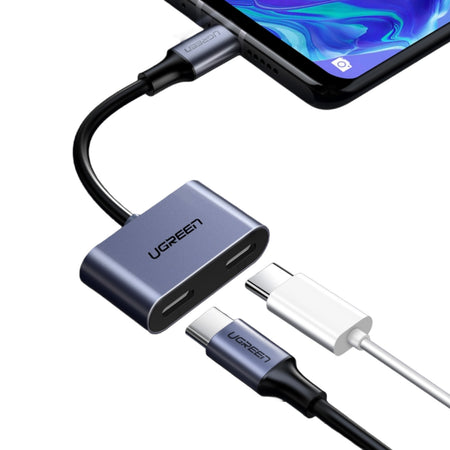 Image 3 for UGREEN USB Type-C Dual Audio and Charging Adapter (15W PD, 2-in-1 Splitter)