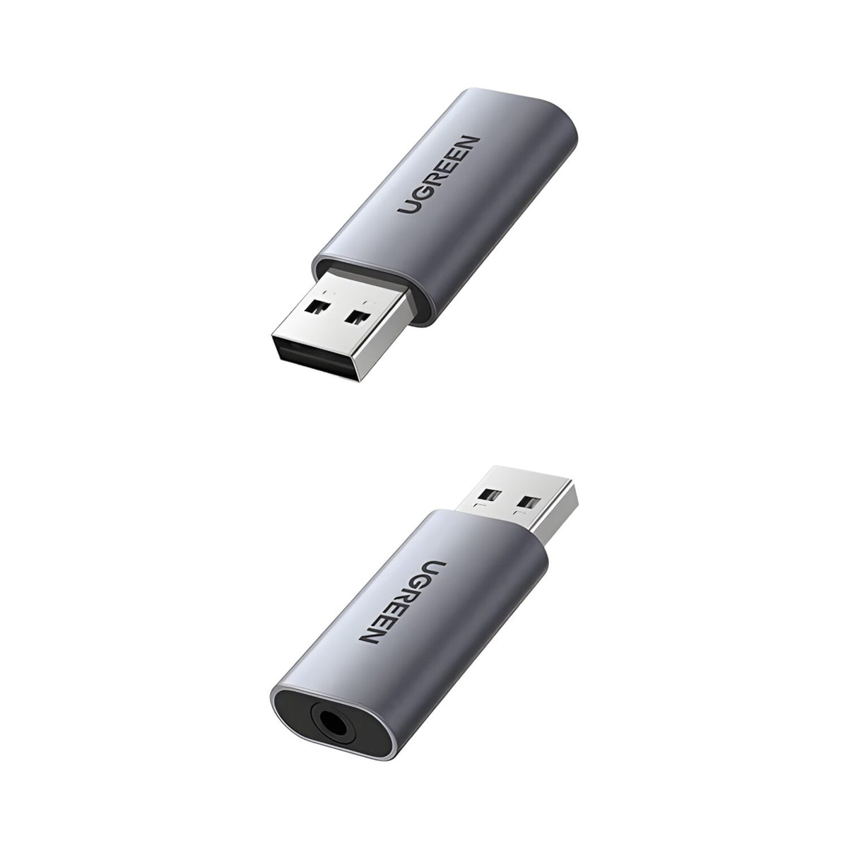 Image 2 for UGREEN CM383-80864 USB-A to 3.5mm Audio Jack External Sound Adapter - Silver