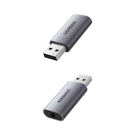 Image 2 for UGREEN CM383-80864 USB-A to 3.5mm Audio Jack External Sound Adapter - Silver