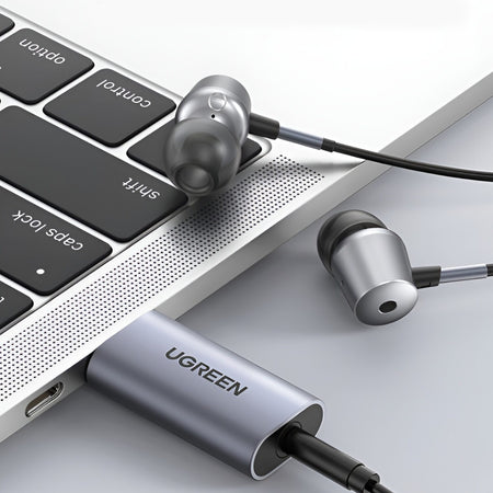 Image 3 for UGREEN CM383-80864 USB-A to 3.5mm Audio Jack External Sound Adapter - Silver
