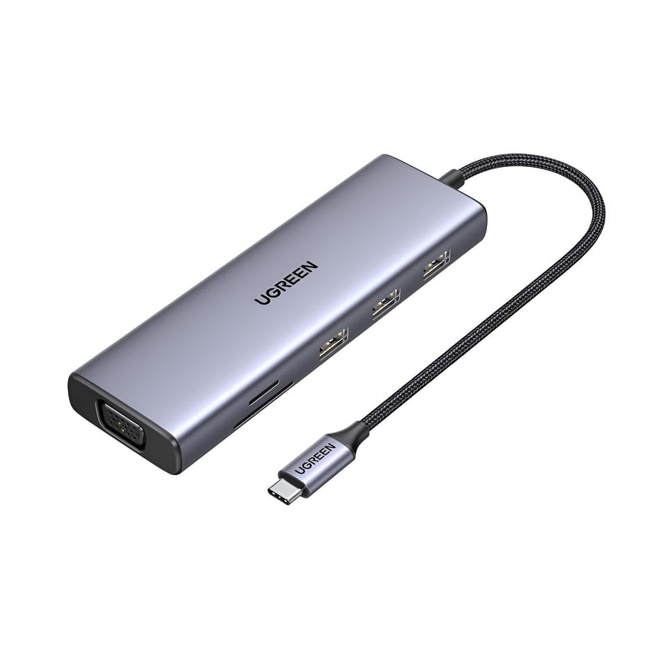 Image 1 for UGREEN 9-in-1 Type-C Hub | HDMI | VGA | LAN | SD/TF | 100W PD | USB3.0