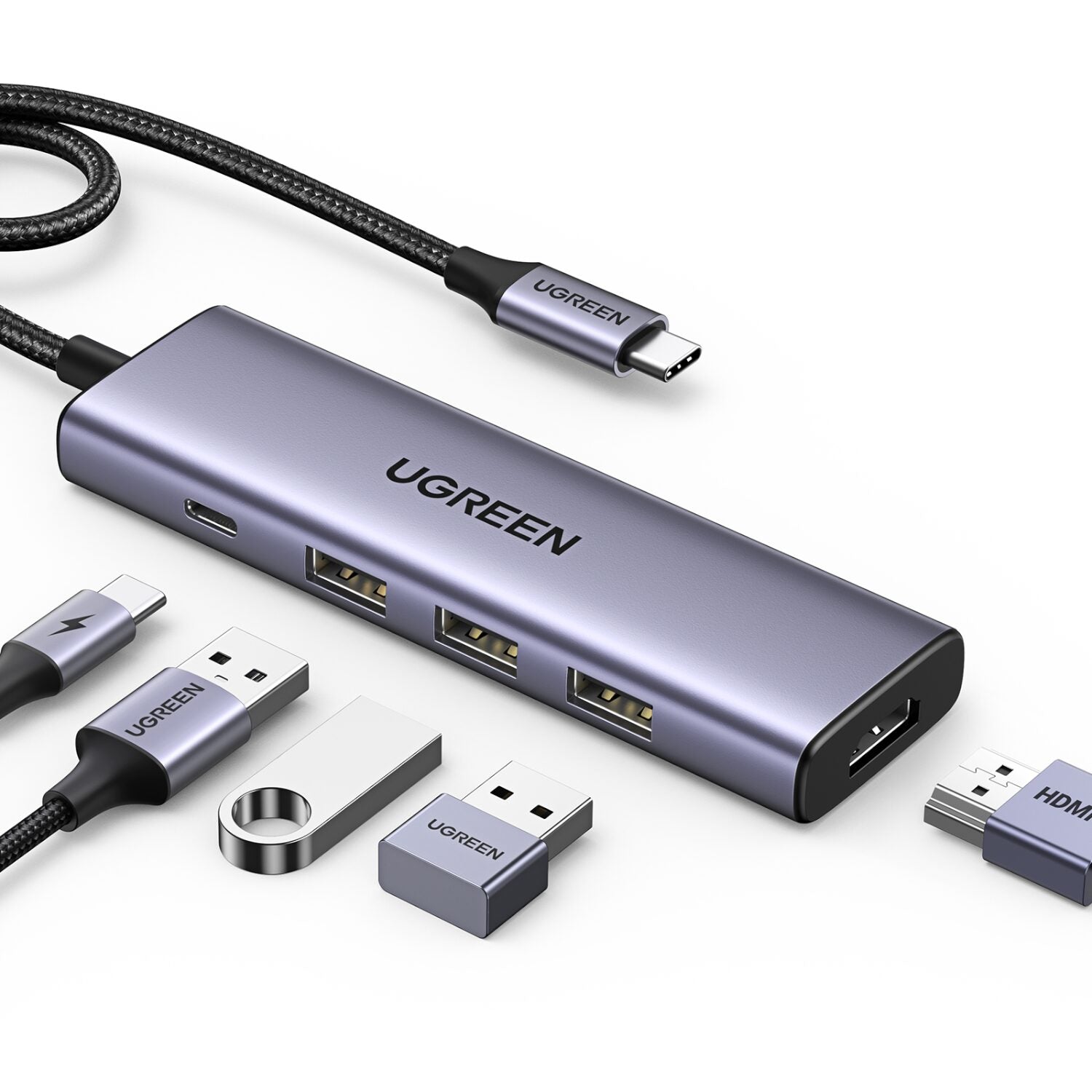Image 4 for UGREEN Revodok 5-in-1 Type-C Hub | 4K HDMI | Type-C | USB3.0