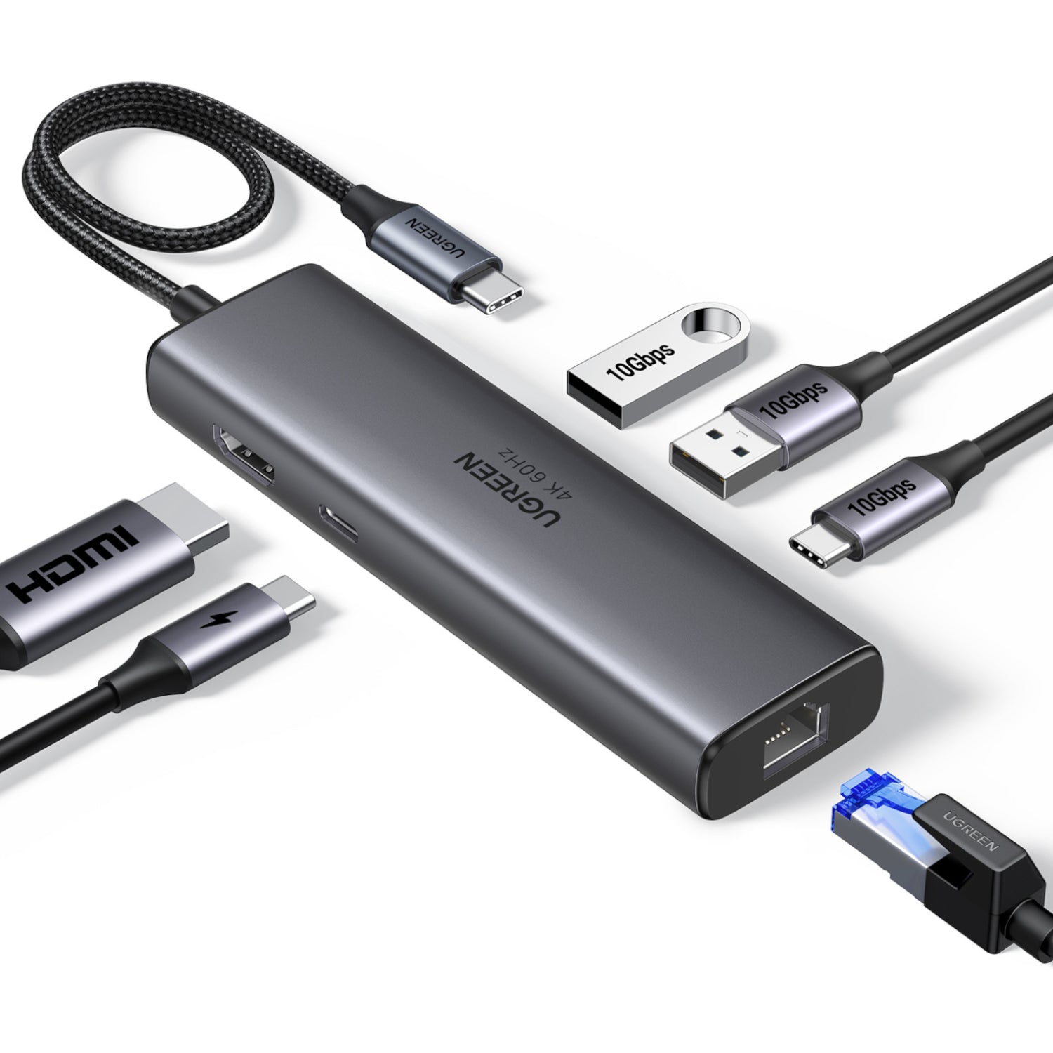 Image 2 for UGREEN CM512 6-in-1 USB Type-C Docking Station