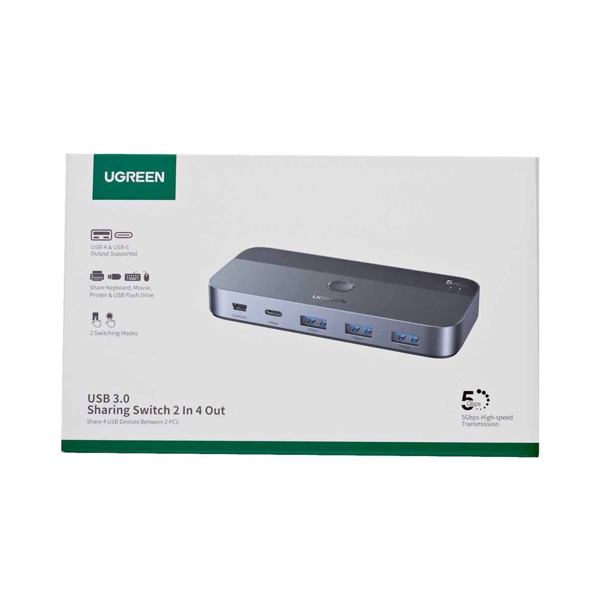Image 5 for UGREEN Sharing Switch Box 2-in-4 Out