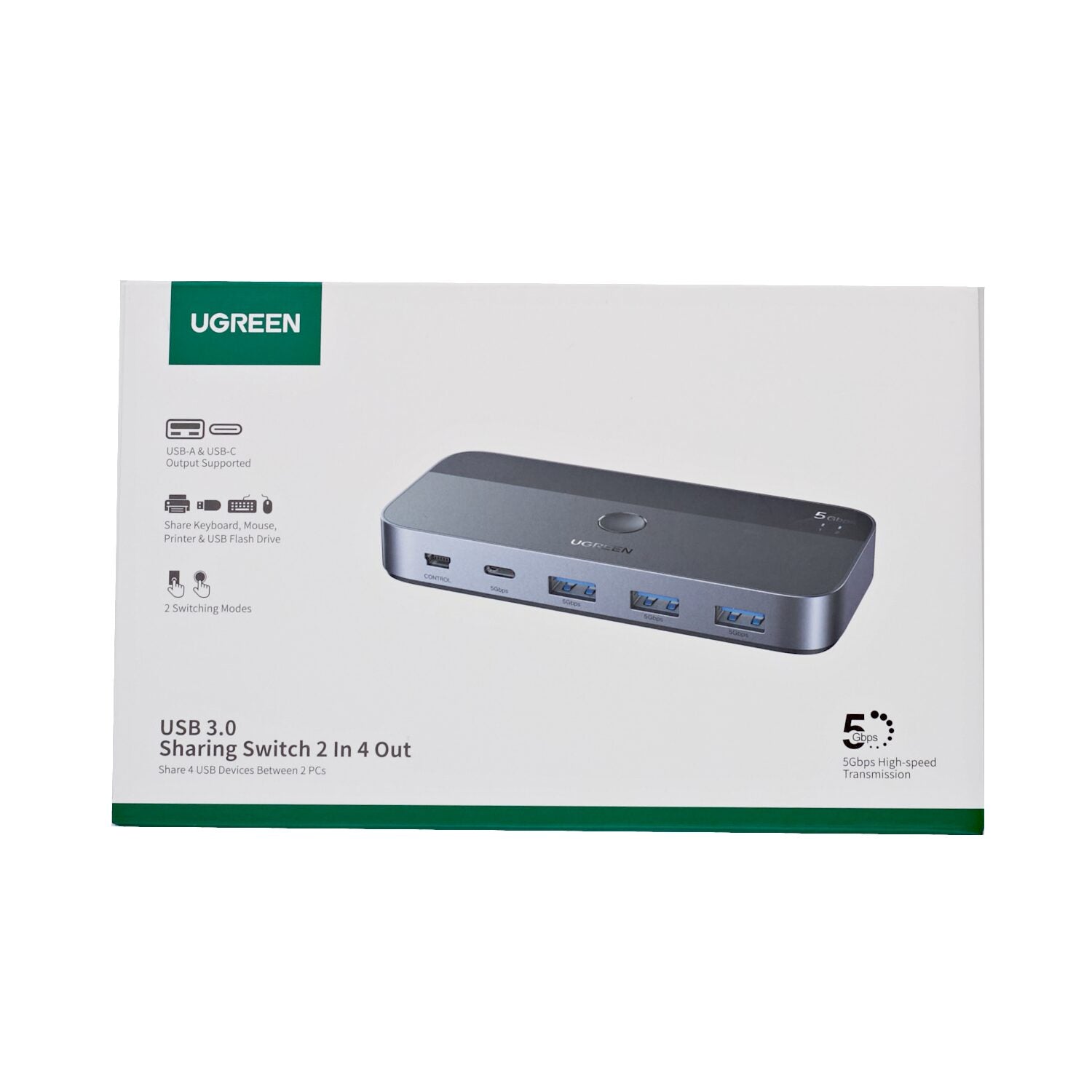 Image 5 for UGREEN Sharing Switch Box 2-in-4 Out