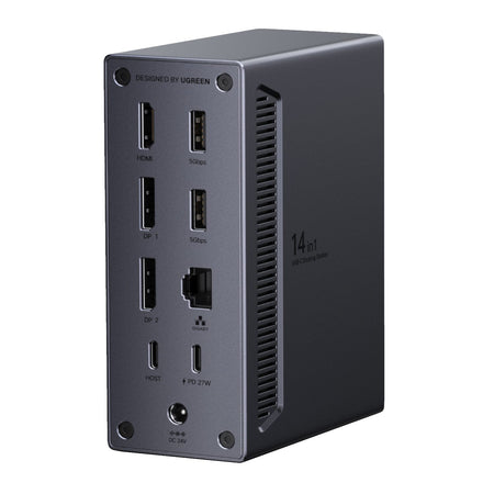 Image 2 for UGreen 14-in-1 USB Type-C TO USB/2x HDMI/DP/RJ45 Docking Station
