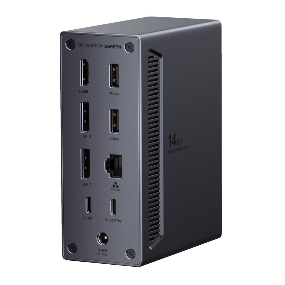 Image 2 for UGreen 14-in-1 USB Type-C TO USB/2x HDMI/DP/RJ45 Docking Station