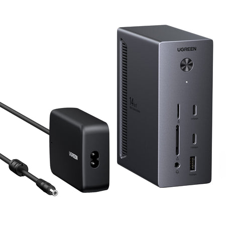 Image 3 for UGreen 14-in-1 USB Type-C TO USB/2x HDMI/DP/RJ45 Docking Station