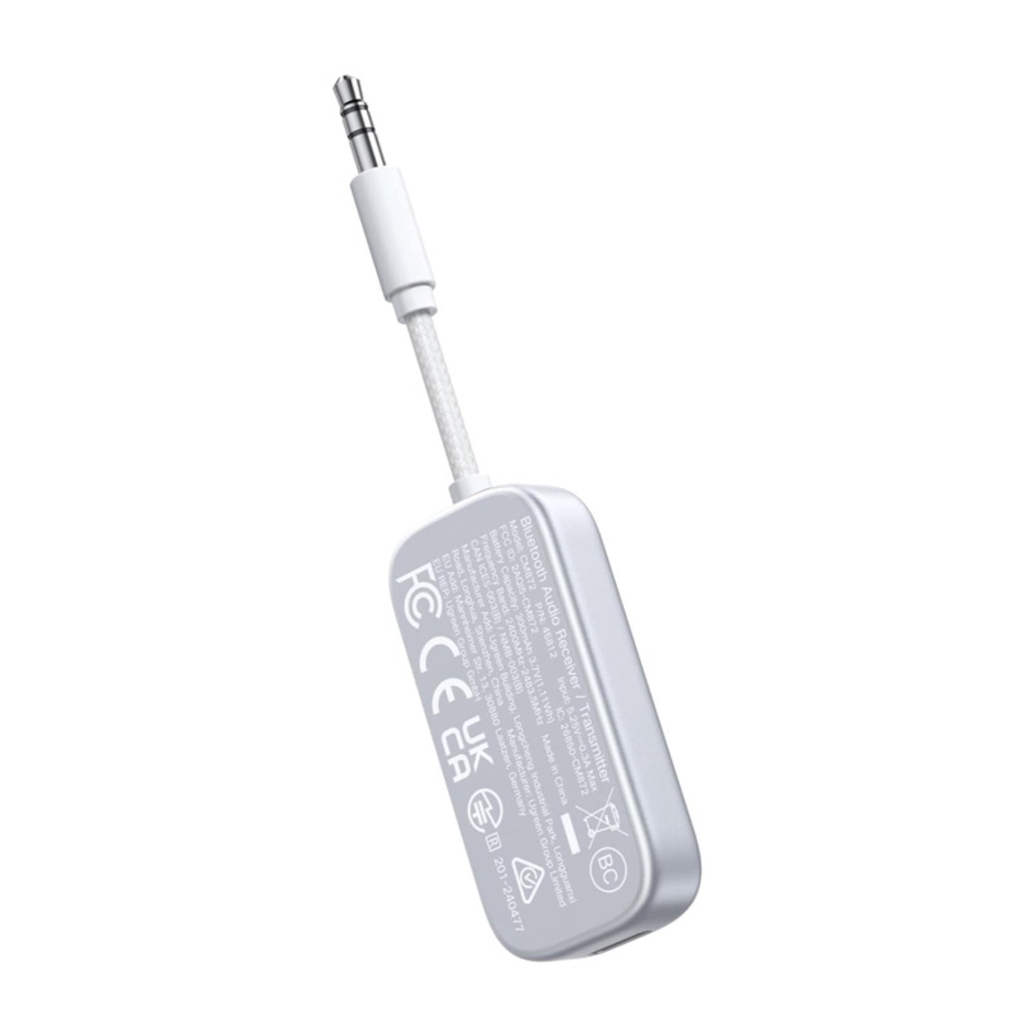 Image 3 for UGREEN 3.5mm Bluetooth 5.4 Audio Receiver/Transmitter - White