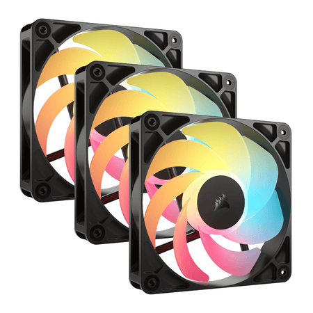 Image 1 for Corsair RS120-R ARGB 120mm PWM Reverse Fans Triple Pack - Black