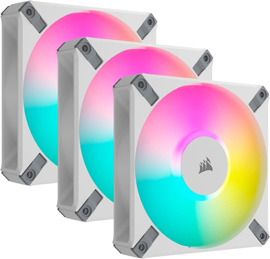 CORSAIR LX-R RGB Series 120mm Triple Fan Kit - White