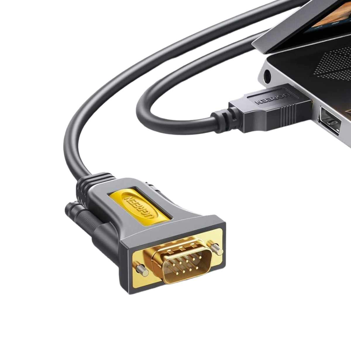 Image 3 for UGREEN USB 2.0 to RS-232 Serial Adapter Cable (USB-A Male to DB9 Male)-Black