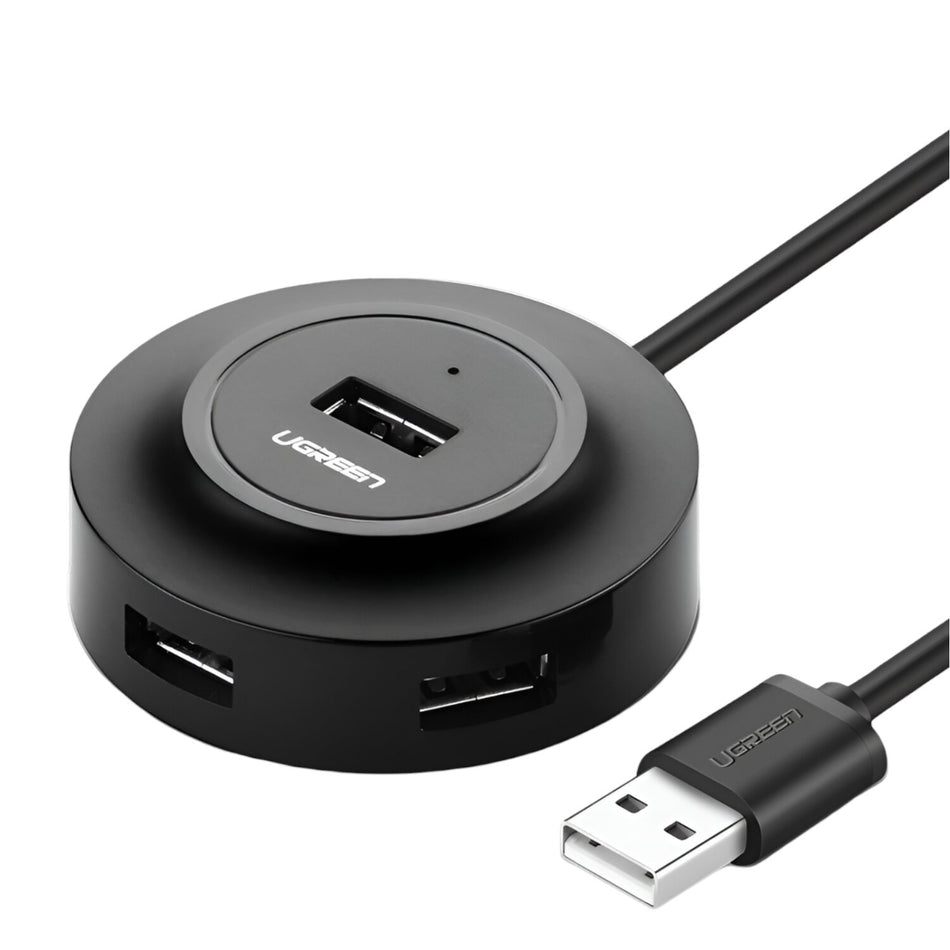 Image 1 for UGREEN 4-IN 1 USB 2.0 Hub (20777) - Black