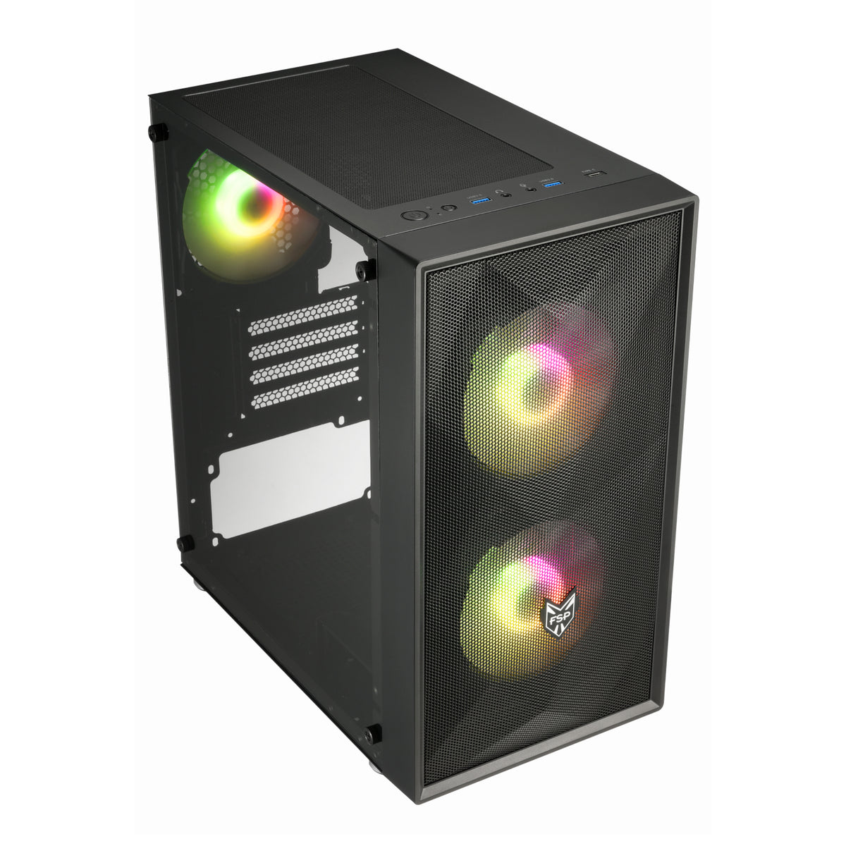 Image 1 for FSP CST130A Micro-ATX Gaming Chassis - Black