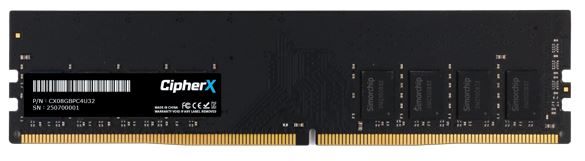 Image 1 for 32GB CipherX DDR4 3200MHz UDIMM Desktop Memory
