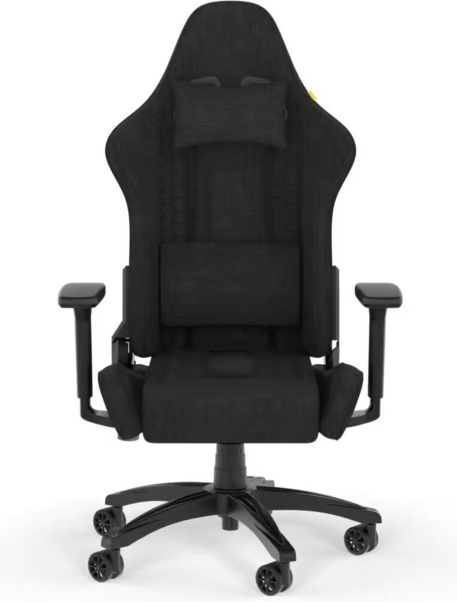 Corsair TC100 Relaxed Gaming Chair - Black/Black Fabric