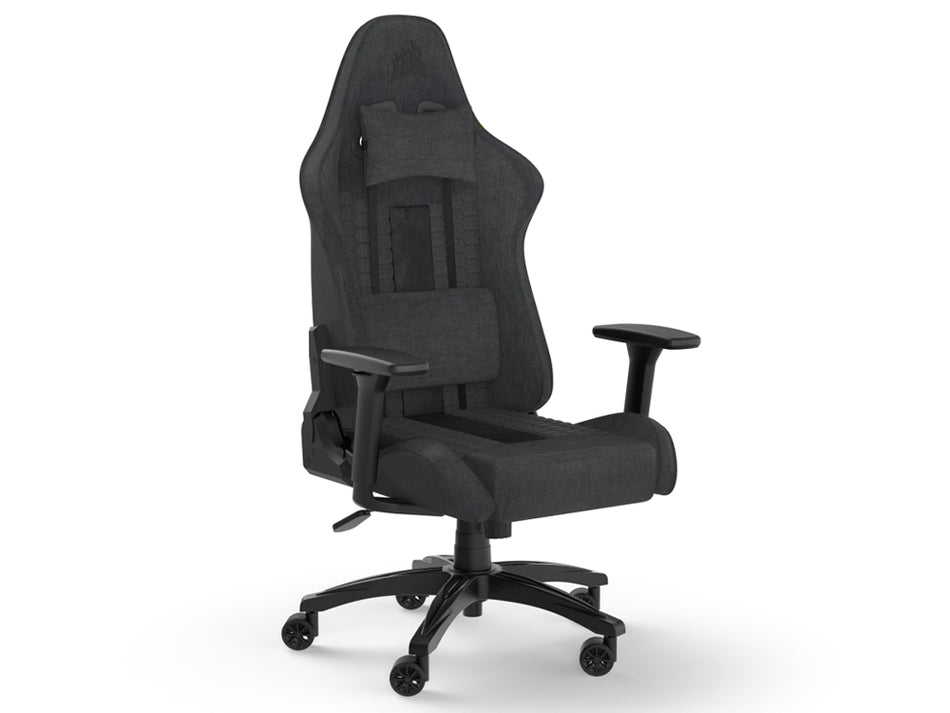 Corsair TC100 Relaxed Gaming Chair - Black/Black Leatherette