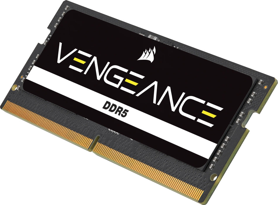 Corsair Vengeance 24GB (1x24GB) DDR5-5600 SODIMM Laptop Memory - CL48, 1.1V, Black