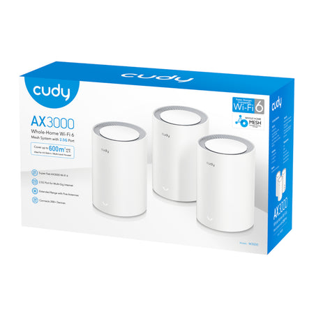 Image 4 for Cudy AX3000 Wi-Fi 6 Mesh Kit 3 Pack - White